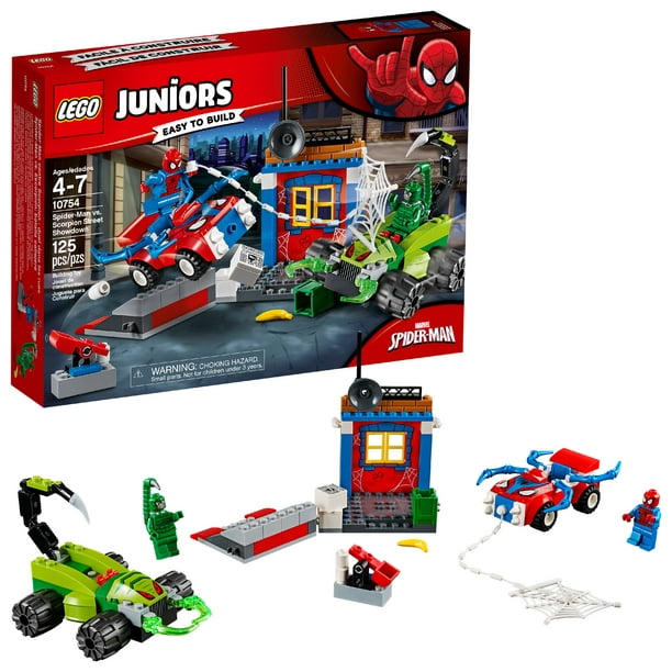 LEGO Juniors Spider-Man vs Scorpion Street Building Set 10754 NEW NIB 